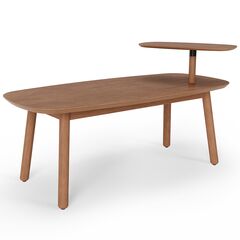 Столик кофейный Swivo, 120х56х62 см, орех светлый, Umbra