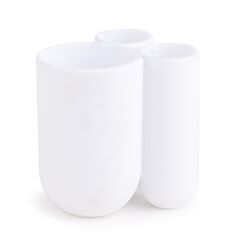 Стакан для зубных щеток Touch белый, Umbra