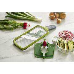 Терка с держателем для продуктов Mandoline зеленая, Joseph Joseph, изображение 6