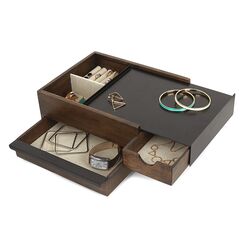 Шкатулка для украшений Stowit чёрный-орех, Umbra