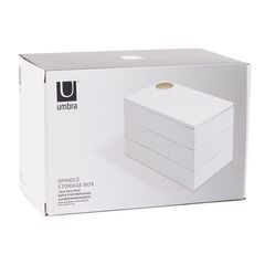 Шкатулка Spindle белая, Umbra, изображение 2