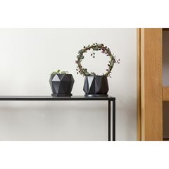 Горшок цветочный Rhombus, 13,5 см, матовый черный, Liberty Jones, изображение 2