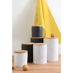 Банка для хранения керамическая Farah, 1,5 л, черная, Liberty Jones, изображение 6