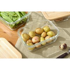 Контейнер для запекания и хранения Smart Solutions с крышкой из бамбука, 640 мл, Smart Solutions, изображение 3