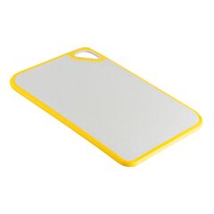 Доска разделочная из пшеничного волокна Homi, 29х20 см, светло-серая с желтым кантом, Smart Solutions, изображение 3