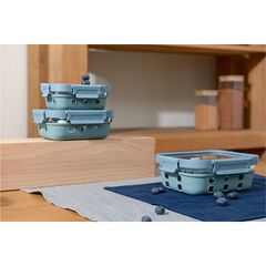 Контейнер для запекания, хранения и переноски продуктов в чехле Smart Solutions, 370 мл, синий, Smart Solutions, изображение 3