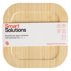 Контейнер для запекания и хранения Smart Solutions с крышкой из бамбука, 800 мл, Smart Solutions, изображение 4