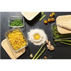 Контейнер для запекания и хранения Smart Solutions с крышкой из бамбука, 1520 мл, Smart Solutions, изображение 6