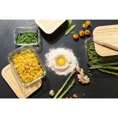 Контейнер для запекания и хранения Smart Solutions с крышкой из бамбука, 370 мл, Smart Solutions, изображение 6