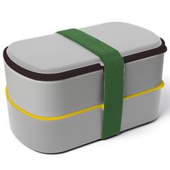 Ланч-бокс с приборами Food Time, 1 л, серый, Smart Solutions