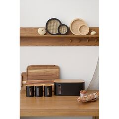 Набор банок для хранения Kaffi, 1 л, матовые черные, 3 шт., Smart Solutions, изображение 3