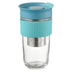 Кружка с ситечком Jaunt, 540 мл, голубая, Smart Solutions