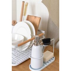 Органайзер с диспенсером для мыла Gunvor, 380 мл, белый, Smart Solutions, изображение 6