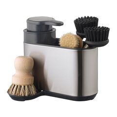 Органайзер с диспенсером для мыла Atle, 17,5х12,5х15,5 см, серебристый, Smart Solutions