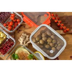 Контейнер для запекания и хранения прямоугольный с крышкой, 1 л, светло-серый, Smart Solutions, изображение 3