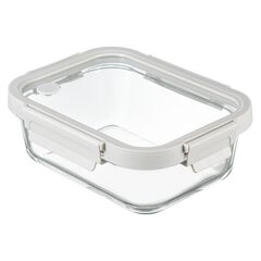 Контейнер для запекания и хранения прямоугольный с крышкой, 1 л, светло-серый, Smart Solutions