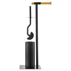 Держатель для туалетной бумаги с ершиком Mats, черный, Bergenson Bjorn Bath, изображение 3