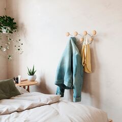 Вешалка для одежды настенная Dotsy, белая/натуральное дерево, Umbra, изображение 4