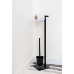 Держатель для туалетной бумаги с подвесным ершиком Mats, черный, Bergenson Bjorn Bath, изображение 2