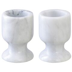 Набор подставок для яиц Marm, 5х7,4 см, белый мрамор, 2 шт, Liberty Jones