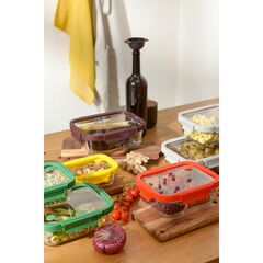 Контейнер для запекания и хранения прямоугольный с разделителями, 1 л, красный, Smart Solutions, изображение 5