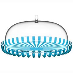 Подставка для торта с крышкой Dolcevita, ?31 см, бирюзовая, Guzzini