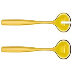 Набор столовых приборов для салата Dolcevita, янтарные, Guzzini