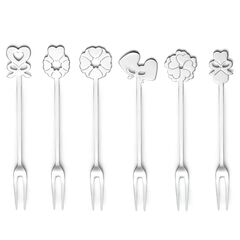 Набор из 6 вилок для закусок Cutlery Love, стальные, Guzzini