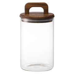 Банка для хранения стеклянная с крышкой из акации Hanle, 1,1 л, Liberty Jones