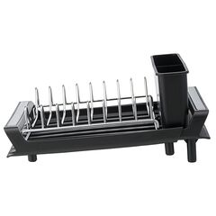 Сушилка для посуды Atle раздвижная малая, черная, Smart Solutions, изображение 3