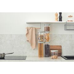 Банка для хранения стеклянная с крышкой, 2 л, светло-серая, Smart Solutions, изображение 5