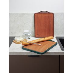 Доска разделочная двусторонняя из пшеничного волокна и черного дерева Arlett, 44,5х30,5 см, темно-зеленая, Smart Solutions, изображение 2