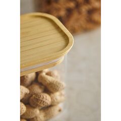 Банка для хранения прямоугольная Glass Bamboo, 600 мл, Smart Solutions, изображение 5