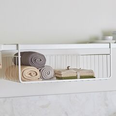 Корзина для хранения подвесная Granli, 38,8х24,5х15 см, белая, Smart Solutions, изображение 3