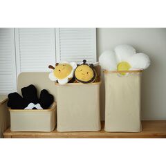 Корзина для белья с двумя отделениями Neat Twin, 53,5х33х53 см, молочная, Smart Solutions, изображение 5