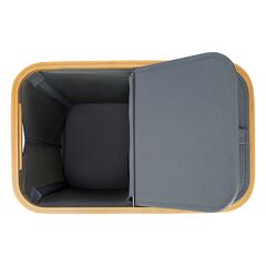 Корзина для белья с двумя отделениями Neat Twin, 53,5х33х53 см, серая, Smart Solutions, изображение 6