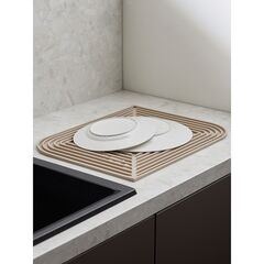 Коврик для сушки посуды Dry Flex, 34,6х44,6 см, бежевый, Smart Solutions, изображение 6