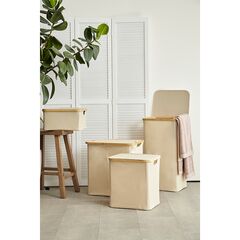 Корзина для белья Neat Mid, 40x33x43 см, молочная, Smart Solutions, изображение 2