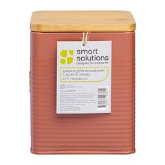 Банка для хранения сахара Irmel, 1,7 л, терракота, Smart Solutions, изображение 6