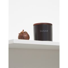 Банка керамическая для хранения сахара, 400 мл, черная, Smart Solutions, изображение 4