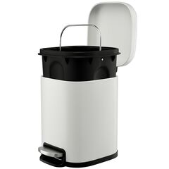 Ведро мусорное с педалью, светло-серое, 6 л, Smart Solutions, изображение 4