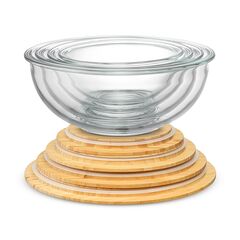 Набор из 4-х стеклянных мисок Eco Store с крышками из бамбука, Smart Solutions, изображение 5