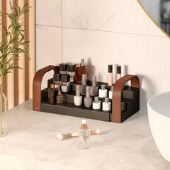 Полка для специй трехъярусная раздвижная Bellwood, черная/орех, UMBRA, изображение 4