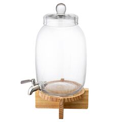 Диспенсер для напитков на деревянной подставке Flo, 5,4 л, Liberty Jones