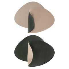 Набор из 4-х двухсторонних сервировочных салфеток Drop, 33х41 см, зеленый/бежевый, Liberty Jones