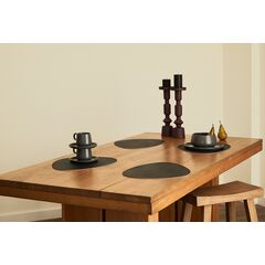 Набор из 4-х двухсторонних сервировочных салфеток Drop, 33х41 см, черный/светло-серый, Liberty Jones, изображение 2