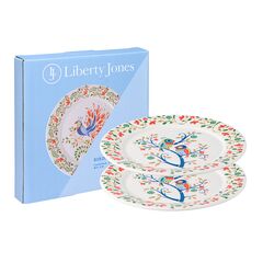 Набор тарелок Love Birds из коллекции Birds of Paradise в подарочной упаковке, ?21 см, 2 шт., Liberty Jones