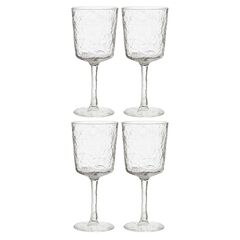 Набор бокалов из акрила Arctic для вина, 360 мл, прозрачный, 4 шт., Liberty Jones