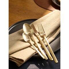 Набор столовых приборов Pure, золотистые матовые, 16 пред., Liberty Jones, изображение 2