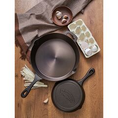 Сковорода чугунная Brasen с масляной полировкой, ?25 см, Liberty Jones, изображение 3